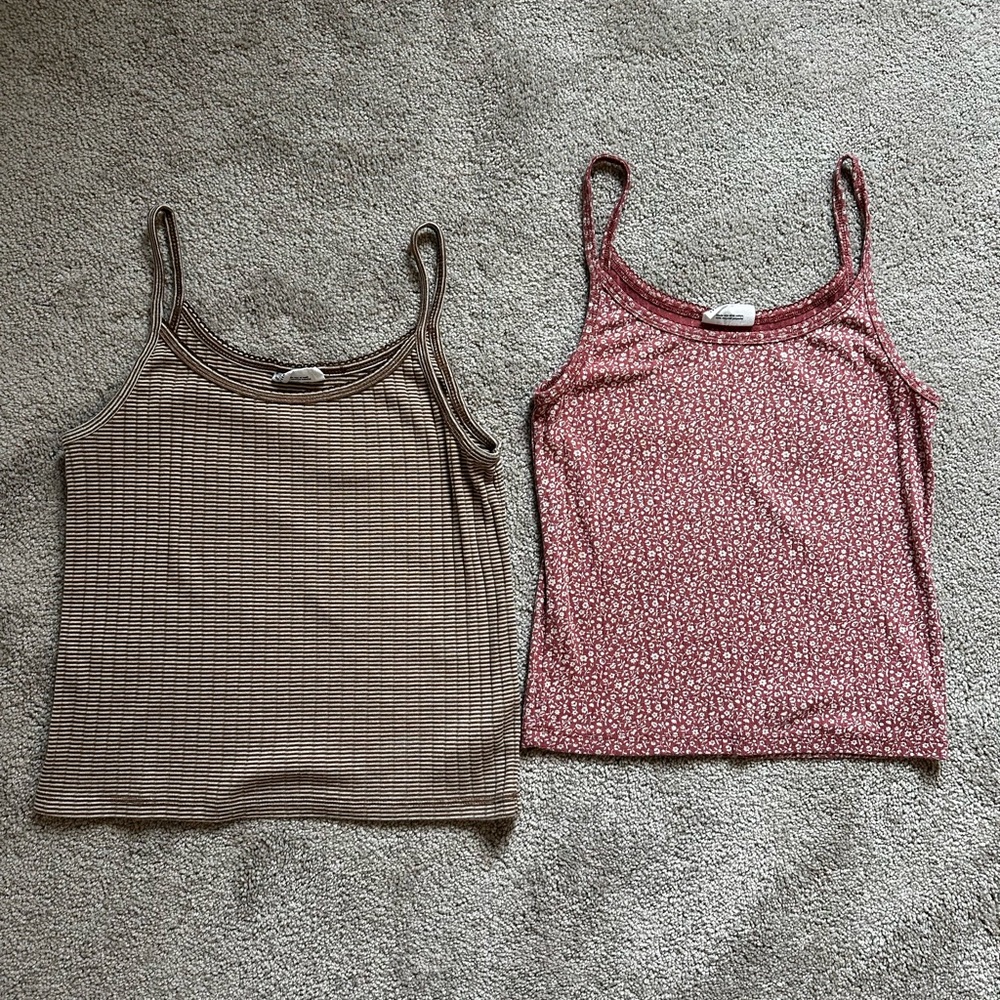 TWO tank tops from Gap teen section, BARELY worn!
